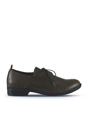 Bueno Shoes Haki Deri Kadın Düz Ayakkabı 01wt2605