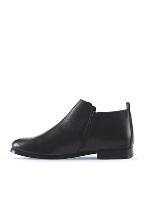Bueno Shoes Siyah Deri Kadın Düz Bot 01wt2803