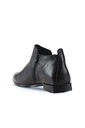 Bueno Shoes Siyah Deri Kadın Düz Bot 01wt2803