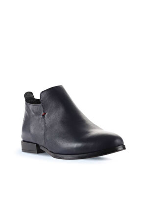 Bueno Shoes Lacivert Deri Kadın Düz Bot 01wt2803