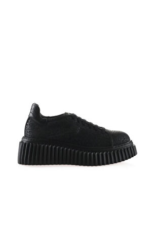 Bueno Shoes Siyah Rugan-deri Kadın Dolgu Topuklu Ayakkabı 01wt4601
