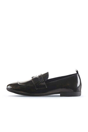 Bueno Shoes Altın Deri Kadın Az Topuklu Ayakkabı 01wp5800
