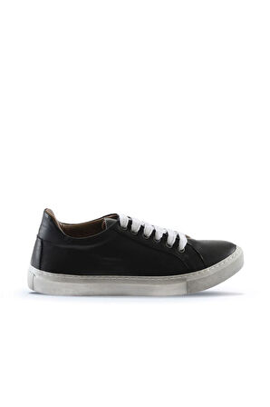 Bueno Shoes Siyah Deri Kadın Düz Ayakkabı 01wr1813