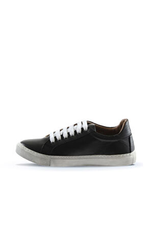 Bueno Shoes Siyah Deri Kadın Düz Ayakkabı 01wr1813