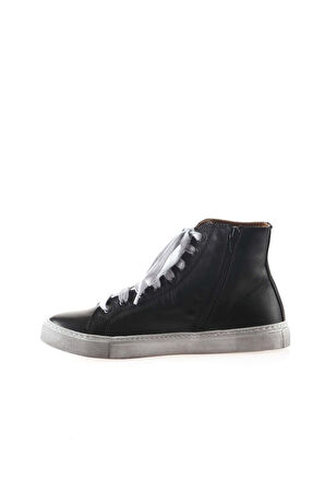 Bueno Shoes Siyah Deri Kadın Spor Bot 01wr1814