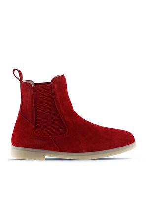Bueno Shoes Kırmızı Süet Kadın Düz Bot 01wt3300