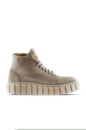 Bueno Shoes Bej Süet Kadın Spor Bot 01wt3400