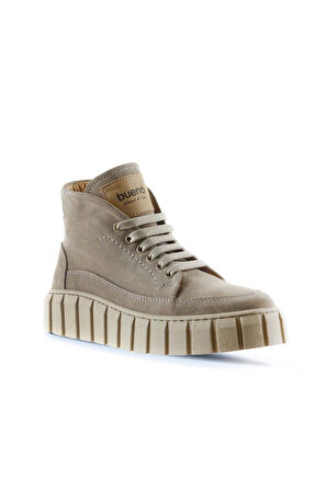 Bueno Shoes Bej Süet Kadın Spor Bot 01wt3400