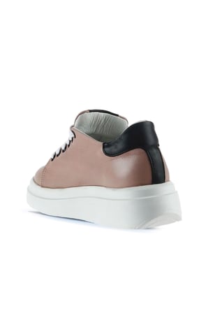 Bueno Shoes Gül Kurusu Siyah Deri Kadın Spor Ayakkabı 01wt4700