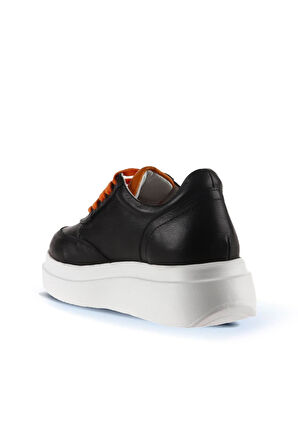 Bueno Shoes Siyah Turuncu Deri Kadın Sneakers 01wt4704