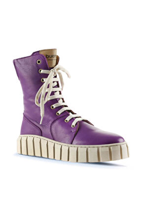 Bueno Shoes Lila Deri Kadın Düz Bot 01wt3404