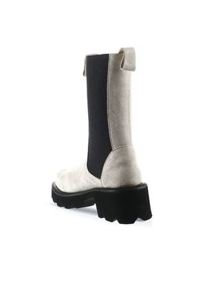 Bueno Shoes Bej Süet Kadın Topuklu Bot 01wt1703