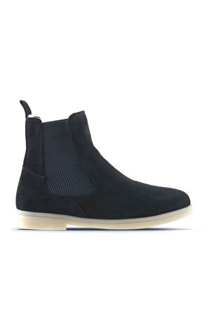 Bueno Shoes Lacivert Süet Kadın Düz Bot 01wt3300