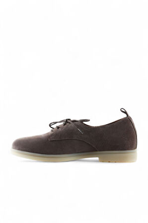 Bueno Shoes Vizon Koyu Süet Kadın Az Topuklu Ayakkabı 01wt3313