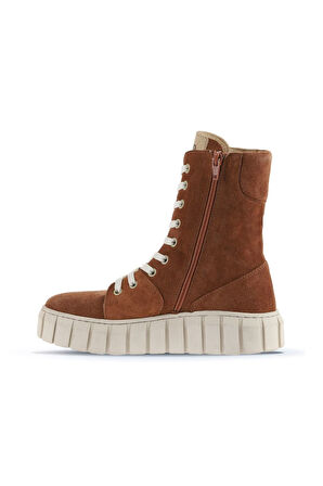 Bueno Shoes Taba Süet Kadın Düz Bot 01wt3404