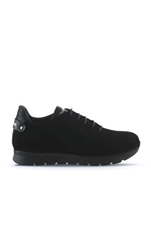 Bueno Shoes Siyah Süet-deri Kadın Düz Ayakkabı 01wr11900