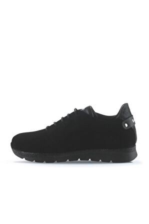 Bueno Shoes Siyah Süet-deri Kadın Düz Ayakkabı 01wr11900