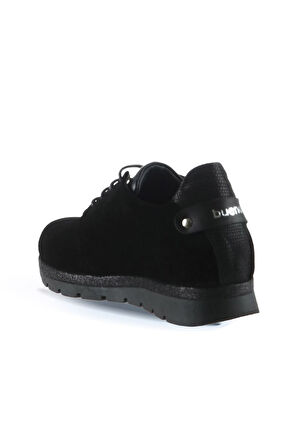 Bueno Shoes Siyah Süet-deri Kadın Düz Ayakkabı 01wr11900