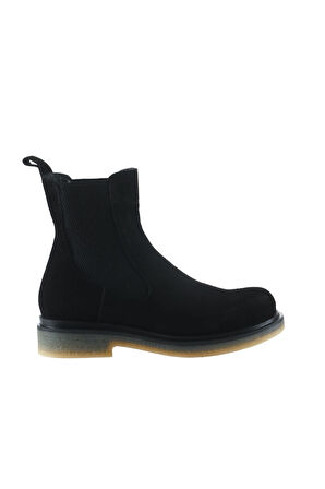 Bueno Shoes Siyah Süet Kadın Düz Bot 01wt3101