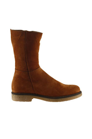 Bueno Shoes Taba Nubuk Kadın Düz Bot 01wt6201