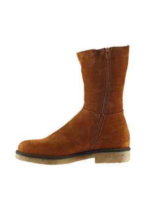Bueno Shoes Taba Nubuk Kadın Düz Bot 01wt6201