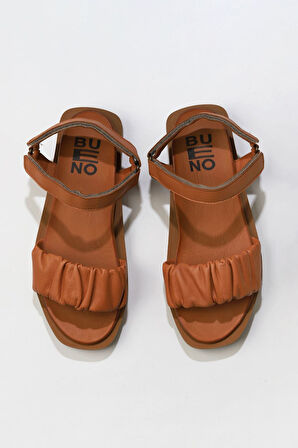 Bueno Shoes Taba Deri Kadın Sandalet 01wu3317