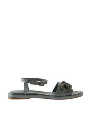 Bueno Shoes Mavi Deri Kadın Sandalet 01wu4112