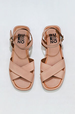 Bueno Shoes Pudra Deri Kadın Sandalet 01wu4118