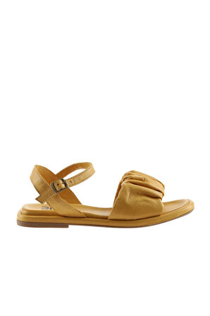 Bueno Shoes Sarı Deri Kadın Sandalet 01wu4121