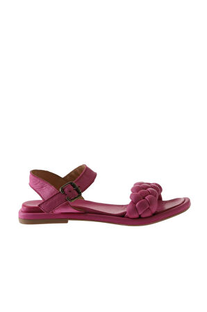 Bueno Shoes Fuşya Deri Kadın Sandalet 01wu4124