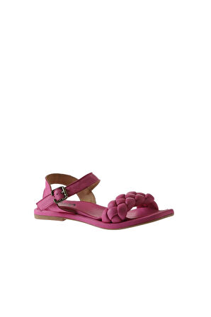 Bueno Shoes Fuşya Deri Kadın Sandalet 01wu4124