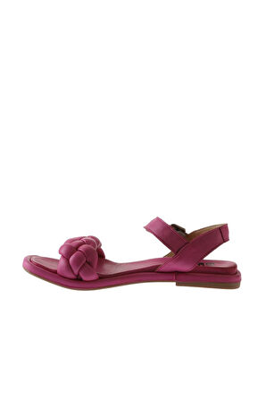 Bueno Shoes Fuşya Deri Kadın Sandalet 01wu4124