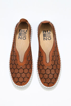 Bueno Shoes Taba Açık Flotter Deri Kadın Günlük Ayakkabı 01wn9605