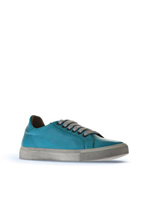 Bueno Shoes Turkuaz Deri Kadın Düz Ayakkabı 01wr1813