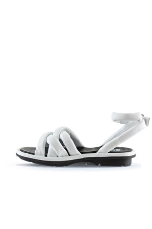 Bueno Shoes Beyaz Deri Kadın Sandalet 01wu5902