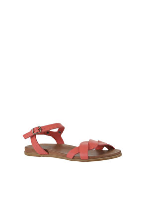 Bueno Shoes Mercan Deri Kadın Düz Sandalet 01wu4253