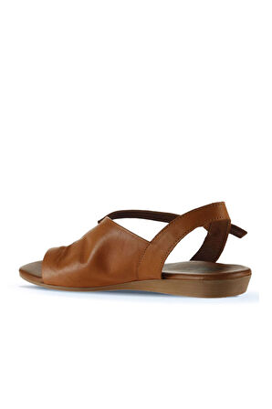 Bueno Shoes Taba Deri Kadın Sandalet 01wu7400