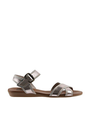 Bueno Shoes Pembe Parlak Deri Kadın Sandalet 01wu7421