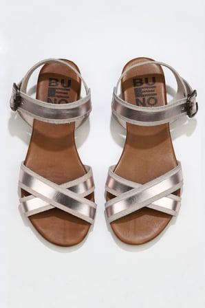Bueno Shoes Pembe Parlak Deri Kadın Sandalet 01wu7421