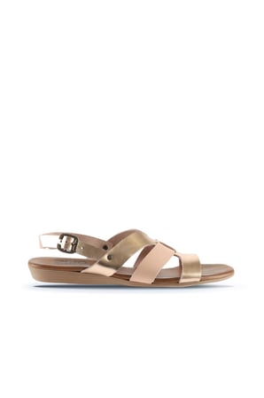 Bueno Shoes Pudra Parlak Deri Kadın Düz Sandalet 01wu7422