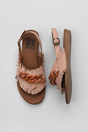 Bueno Shoes Pudra Deri Kadın Sandalet 01wu7440