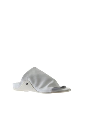Bueno Shoes Beyaz Deri Kadın Düz Terlik 01wu7602