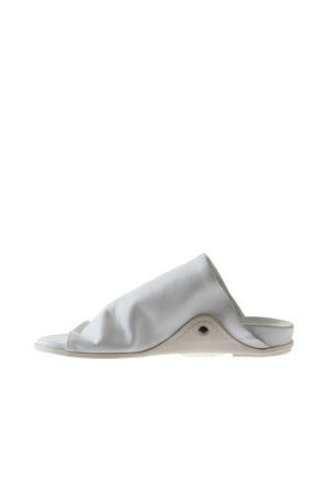 Bueno Shoes Beyaz Deri Kadın Düz Terlik 01wu7602