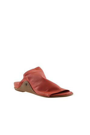 Bueno Shoes Mercan Deri Kadın Düz Terlik 01wu7602