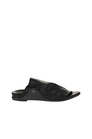 Bueno Shoes Siyah Deri Kadın Düz Terlik 01wu7602