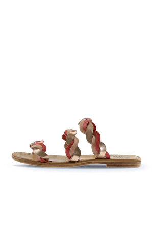 Bueno Shoes Pudra Multi Deri Kadın Düz Terlik 01wu3416