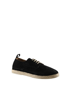 Bueno Shoes Siyah Süet Erkek Espadril Ayakkabı 01ms12701