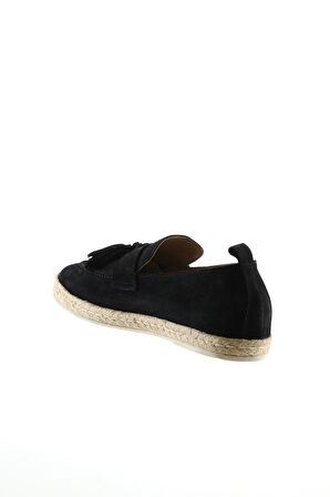 Bueno Shoes Siyah Süet Erkek Espadril Ayakkabı 01ms12702