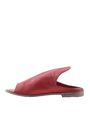 Bueno Shoes Fuşya Deri Kadın Düz Terlik 01wn5019