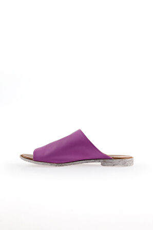 Bueno Shoes Lila Deri Kadın Düz Terlik 01wq2009
